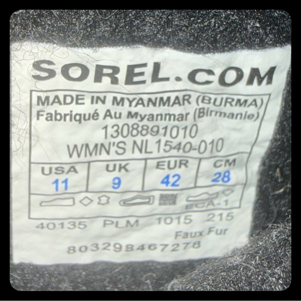 Sorel Black Joan of the Arctic Women’s 11 - Picture 4 of 4